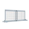PawHut Freestanding Pet Gate Extra Wide 72" W x 27.25" H Adjustable Dog Cat Fence Blue Gray